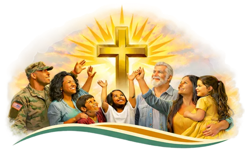 Community gathering in faith and joy